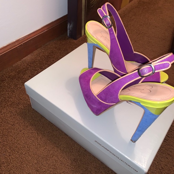 Jessica Simpson Color Block Heels - Picture 3 of 3